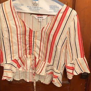 Super cool top, with drawstring to make tighter